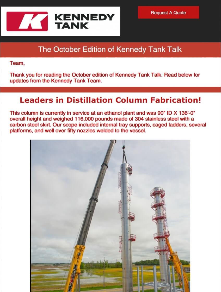 Read Kennedy Tank's October 2024 Tank Talk (pdf)